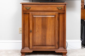 Vintage Colonial Cherry Wood Bar Cabinet