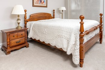 Sumter Cabinet Company Queen Bed Frame & Nightstand Suite