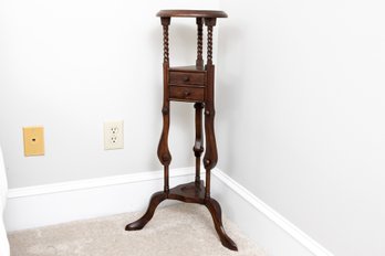 Solid Mahogany Wood Walnut Finish Plant Stand