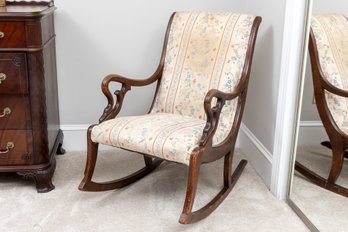 Antique Walnut Swan Chair