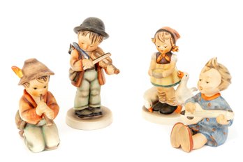 Set Of Four Vintage Porcelain Hummel Figurines