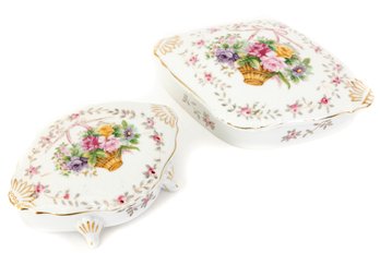 Vintage 'Bristol Gardens' L&M Vanity Dishes