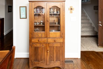 Vintage Amish Pie Locker & China Cabinet