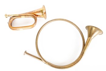 Copper Bugle & Brass Horn