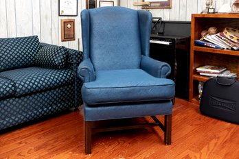 Houston House Vintage Wingback Chair In Blue