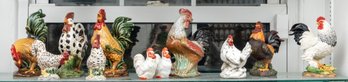 Decorative Porcelain Roosters