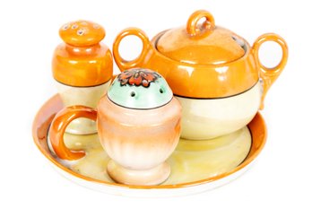 Japanese Miniature Porcelain Table Service Set