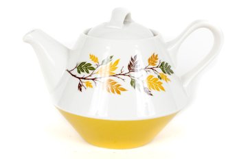 Mid-Century Flare-Ware By Hall China 'Autumn Leaf' Teapot