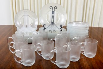 Arcoroc France Service For Twelve Glassware Set