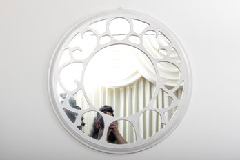 Modern Lattice White Mirror