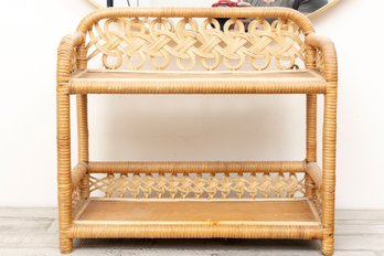 Wicker/Rattan Hanging Wall Shelf