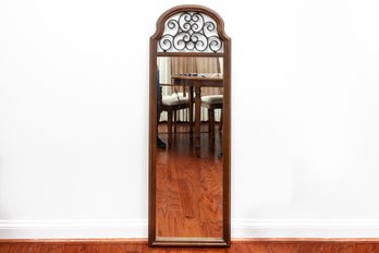 Tall Iron Crest Scroll Mirror