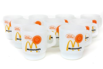 McDonald's Brand Anchor Hocking Fire King Milk Glass Mugs