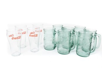 Collection Of Vintage Coca-Cola Glasses