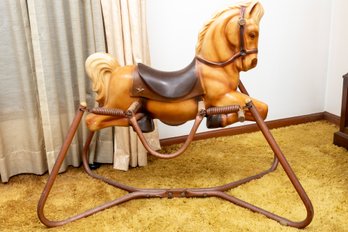 Vintage 'Wonder Horse' Spring Rocking Horse