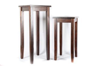 Handcrafted Wood Accent Tables