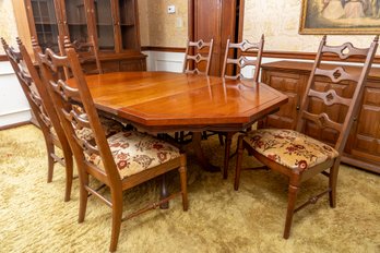 Vintage French Dining Table & Chairs