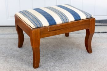 Small Striped Ottoman