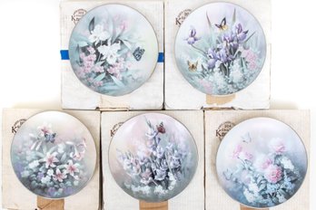 Limited Edition Knowles 'Jewels Of The Flowers' Plates