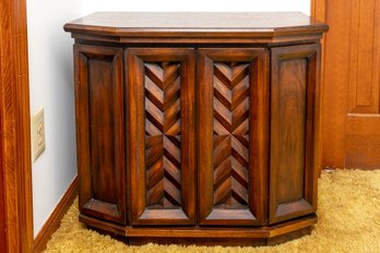 Mid-Century Modern Entry Side Table Storage Cabinet