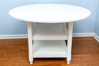 Cottage White Tilt-Top Dining Table