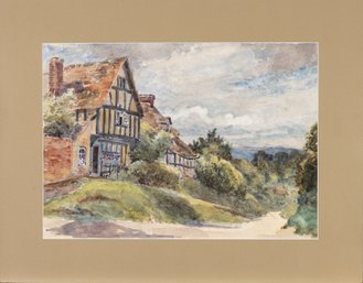 Early 20th Century Watercolor Landscape