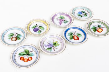 Czechoslovakian Victoria Porcelain Butter Pat Dishes