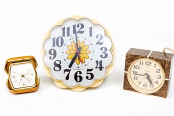 Trio Of Vintage Clocks