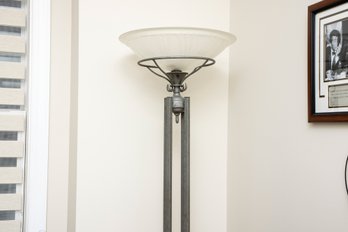 Steel Torchiere Lamp