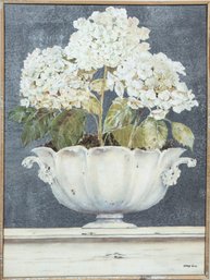 Oil On Canvas Hydrangea Painting By Kathryn White