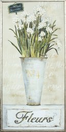 Oil On Canvas Daffodil Painting By Kathryn White