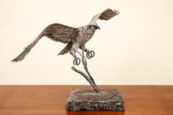 Dumay Gorham Copper Hawk Sculpture