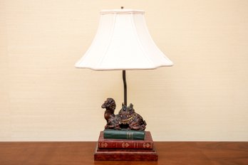 Wood Mounted Camel Lamp