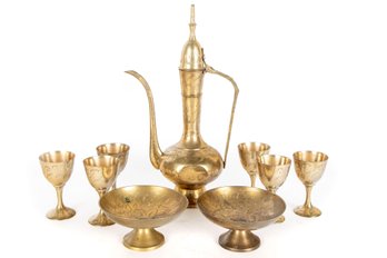 Persian Style Aftaba Brass Set & More