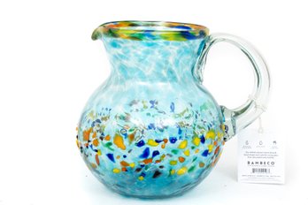 Bambeco Aqua Del Sol Recycled Glass Pitcher