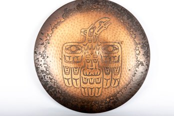 Harold Afred Copper Plate Folk Art