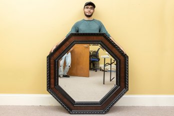 Large Thomasville Octogonal Beveled Glass Mirror