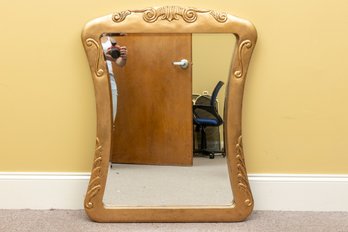 Unusual Gold-tone Carved Mirror