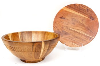 Magnolia Acacia Wood Bowl With Tray By Hearth & Hand