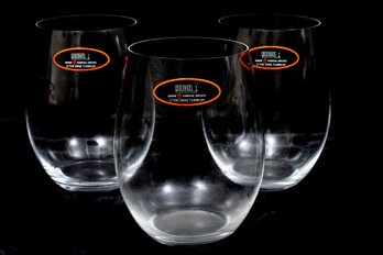 Three Riedel Big-O Cabernet Wine Tumblers