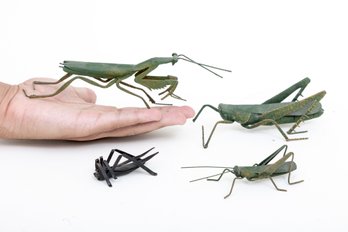 Set Of Four Metalwork Insect Forms