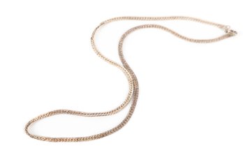 Sterling Silver Herringbone Chain Necklace