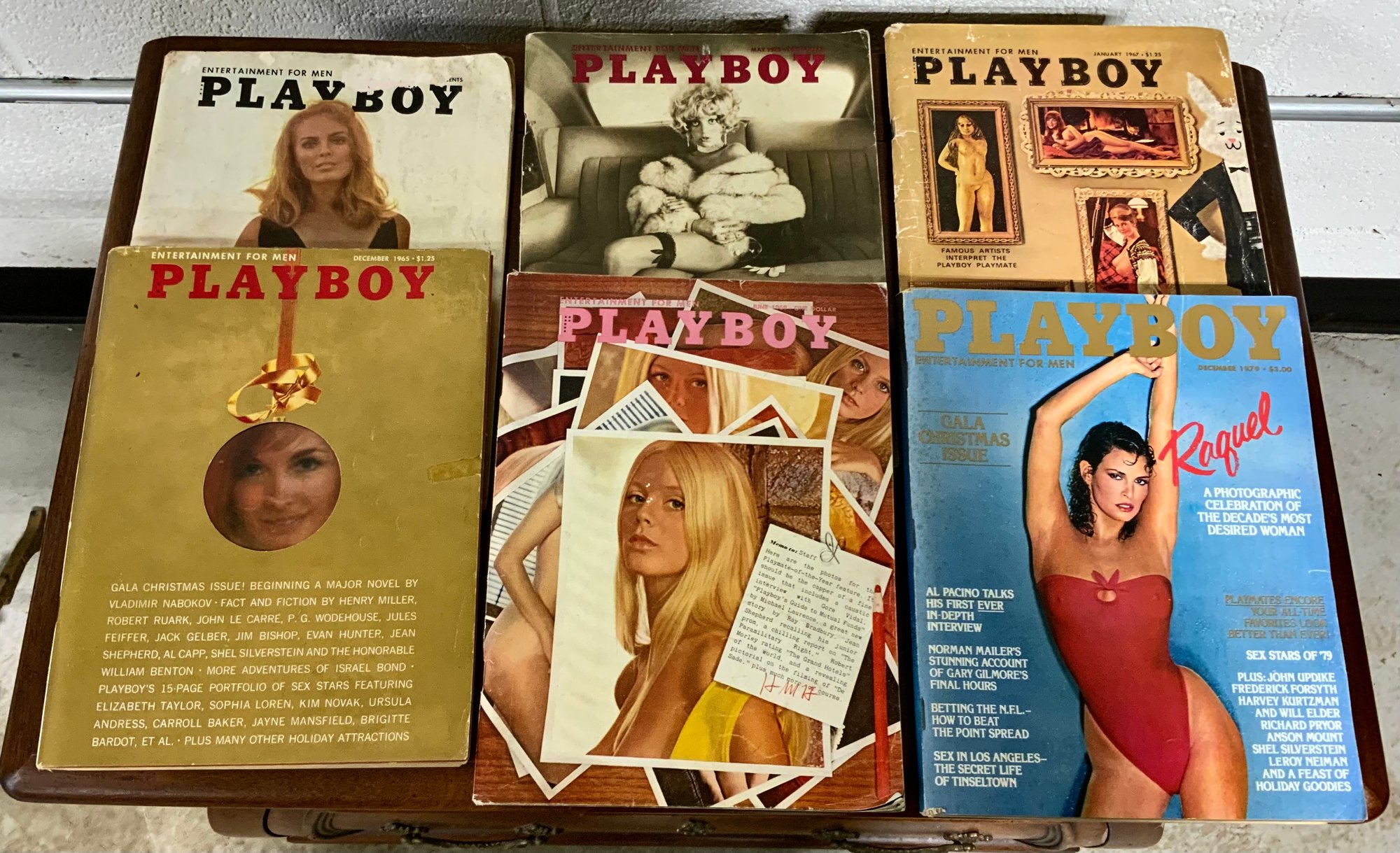 6 Vintage Playboy Magazines ~ 1960s & 1970s ~ Raquel Welch December 1979  #40704710 | Auctionninja.com