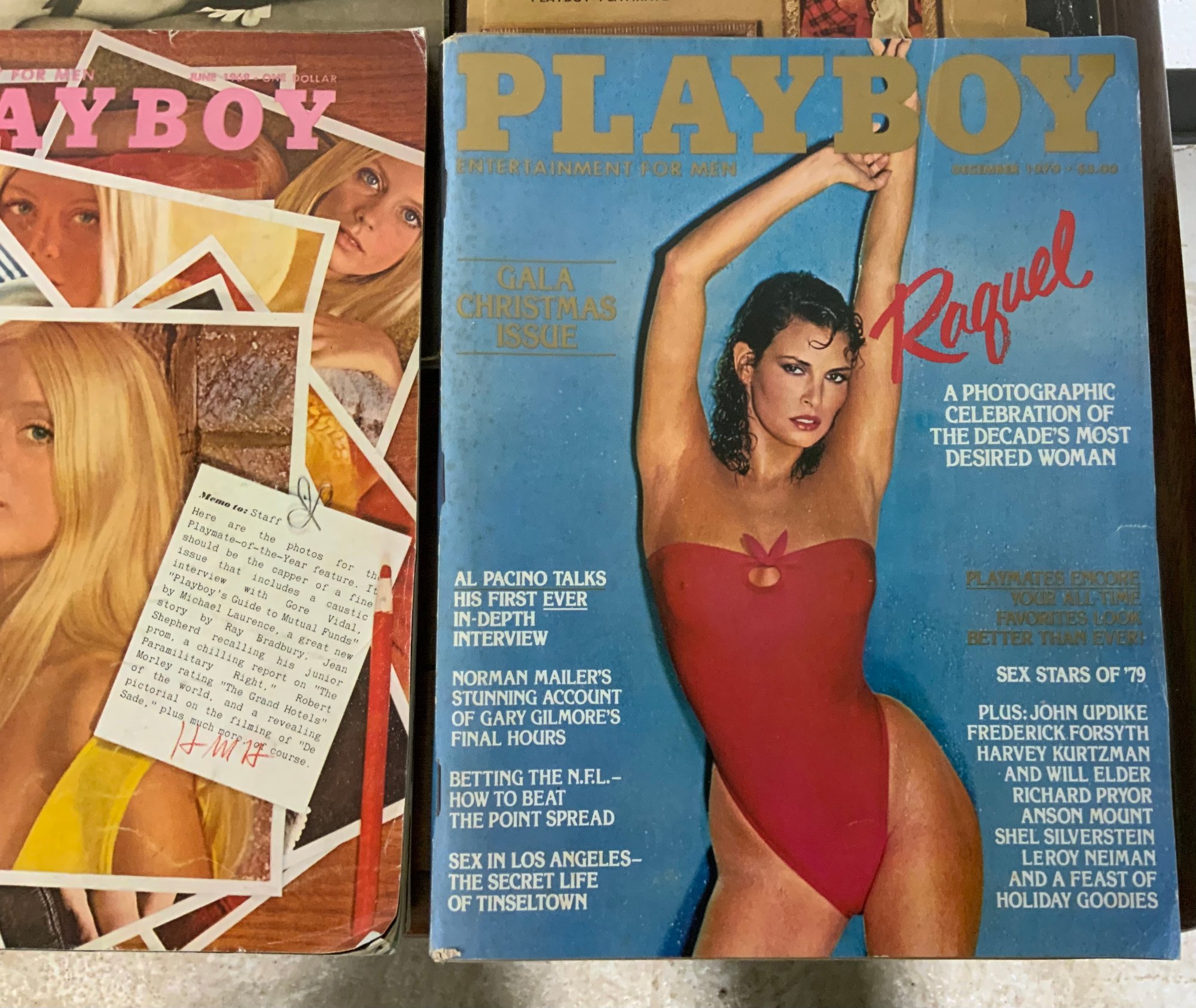 6 Vintage Playboy Magazines ~ 1960s & 1970s ~ Raquel Welch December 1979  #40704710 | Auctionninja.com