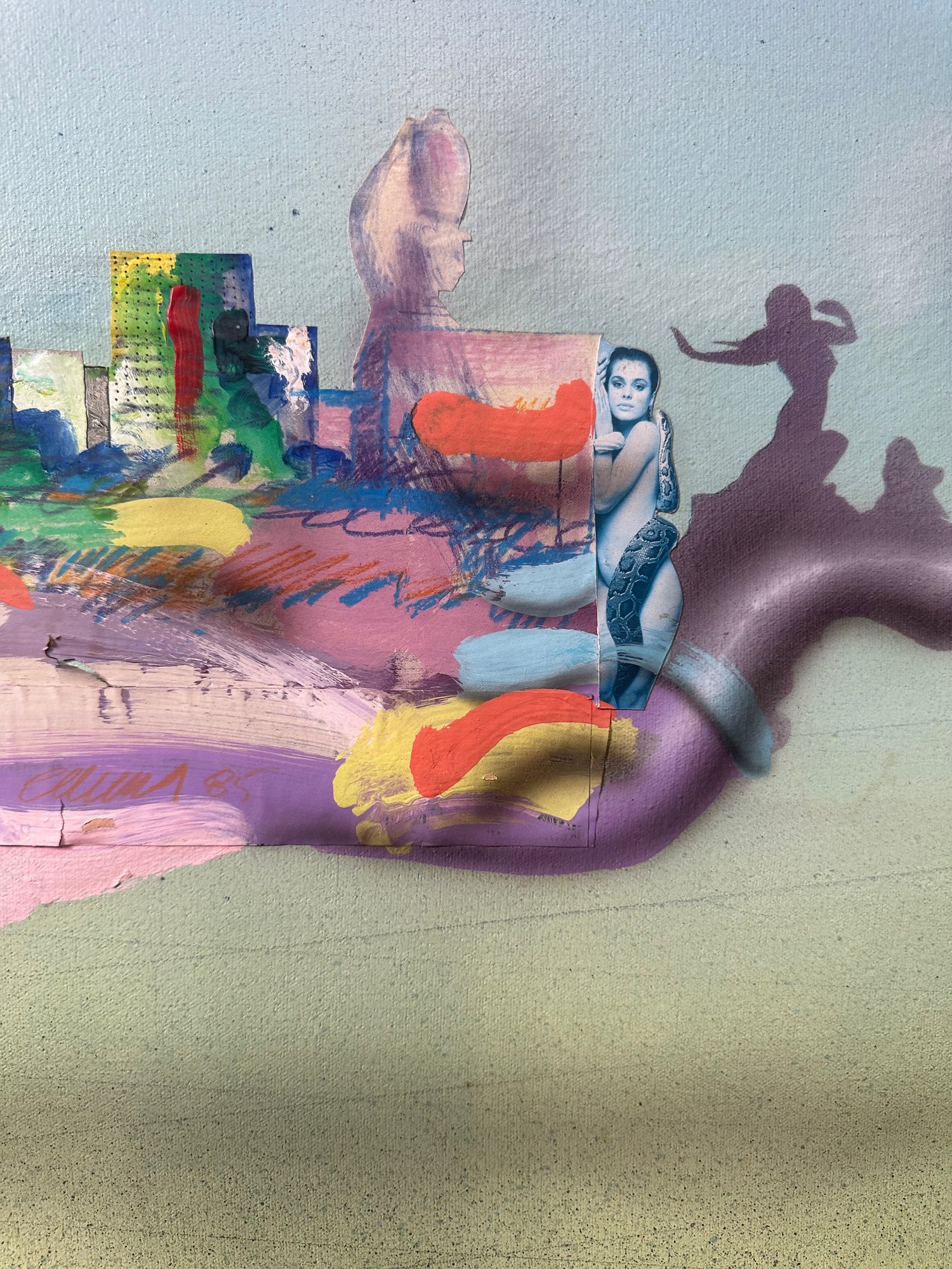 Keith Frew Original New York City Original Mixed Medium Painting