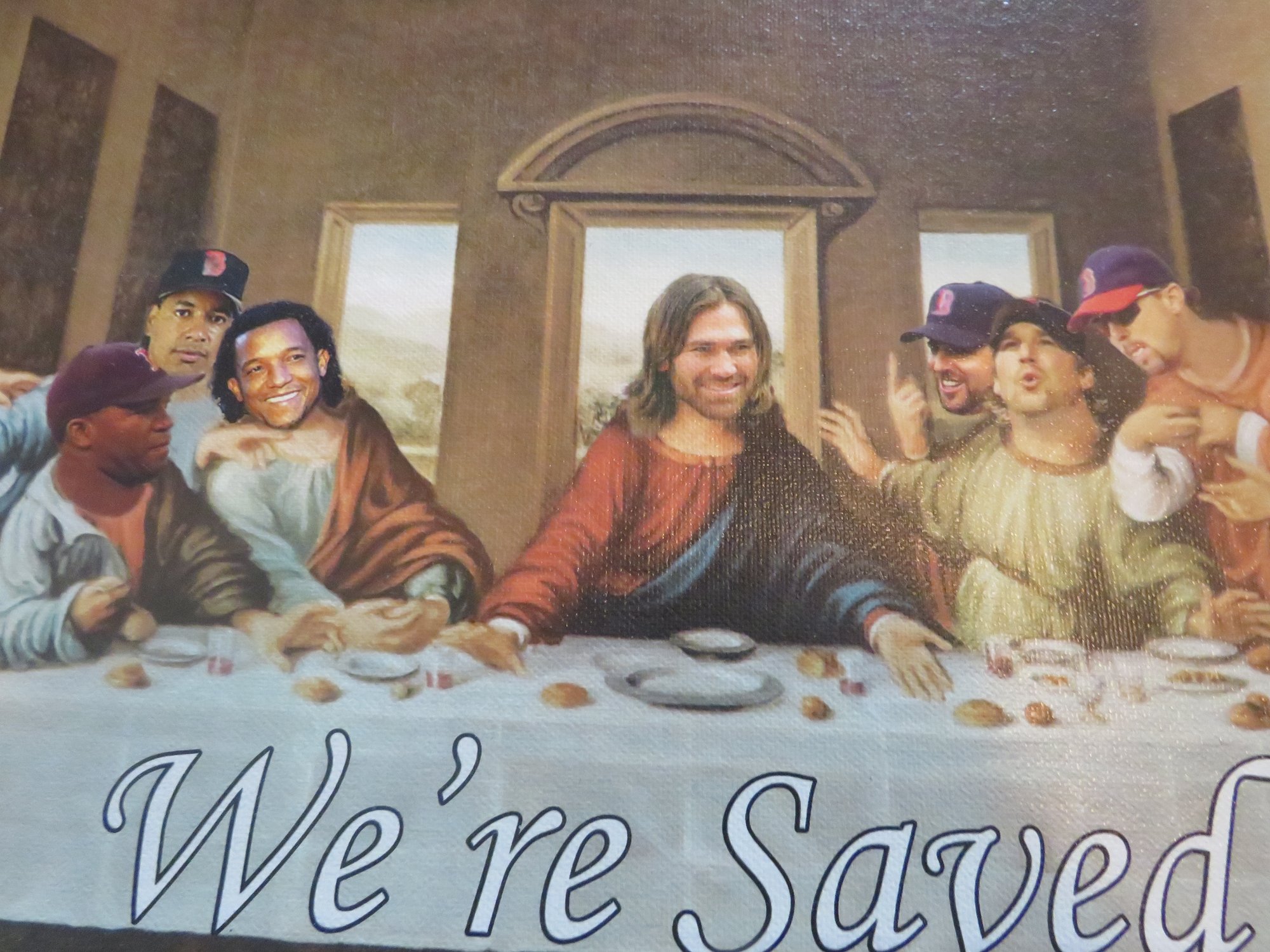 Boston Red Sox Last Supper Art Johnny Damon #1702615 | Auctionninja.com