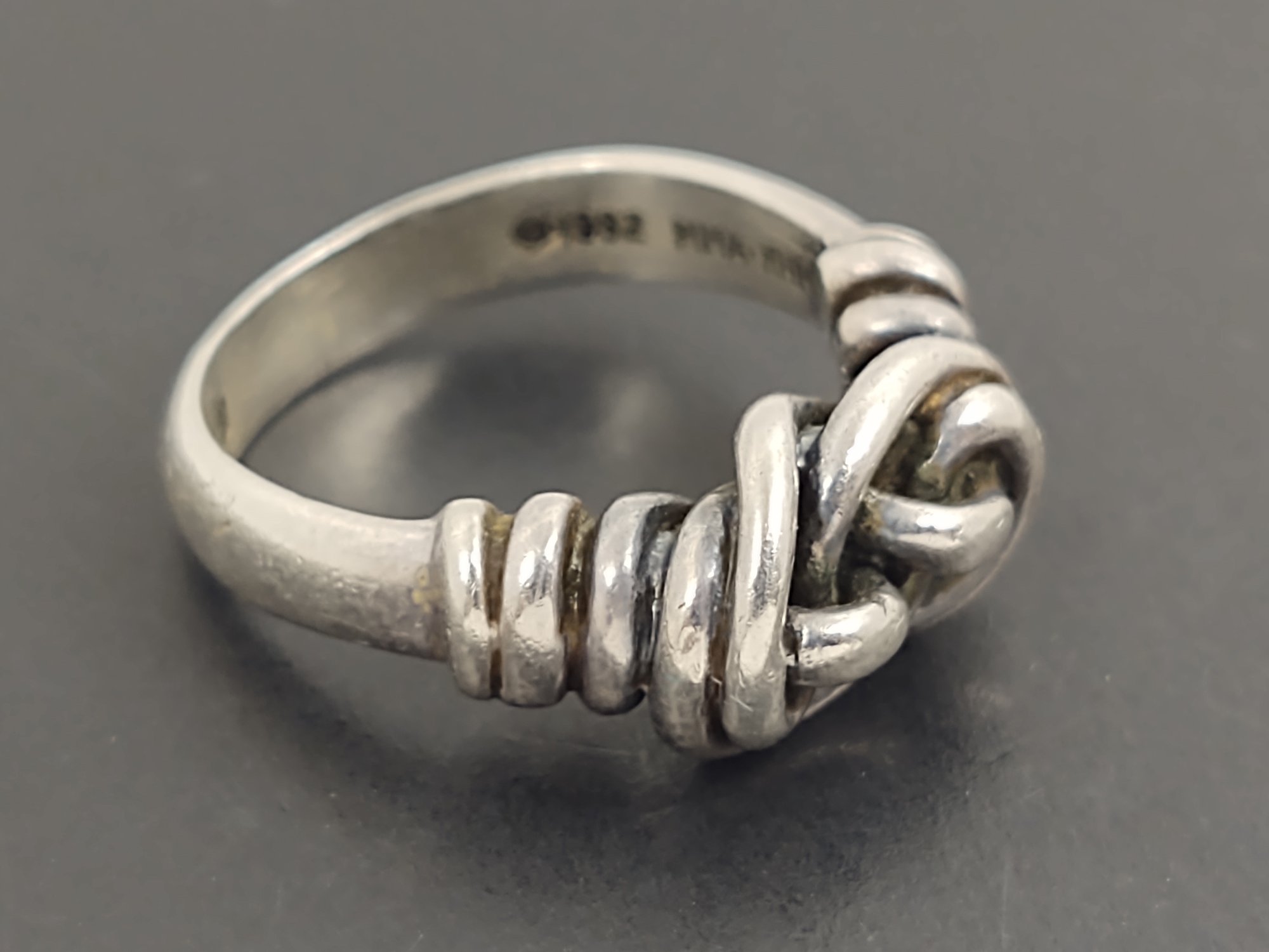 BEAUTIFUL MMA STERLING SILVER ANCENT KNOT DESIGN RING #1812056 ...