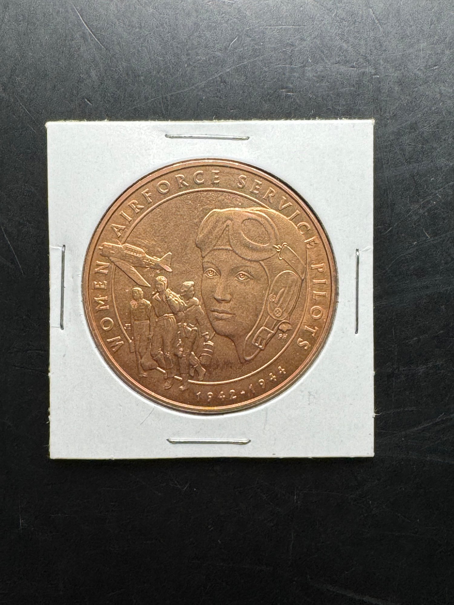 Médaille Vintage Space Pilots – Bronze – Objet De Collection Rétro