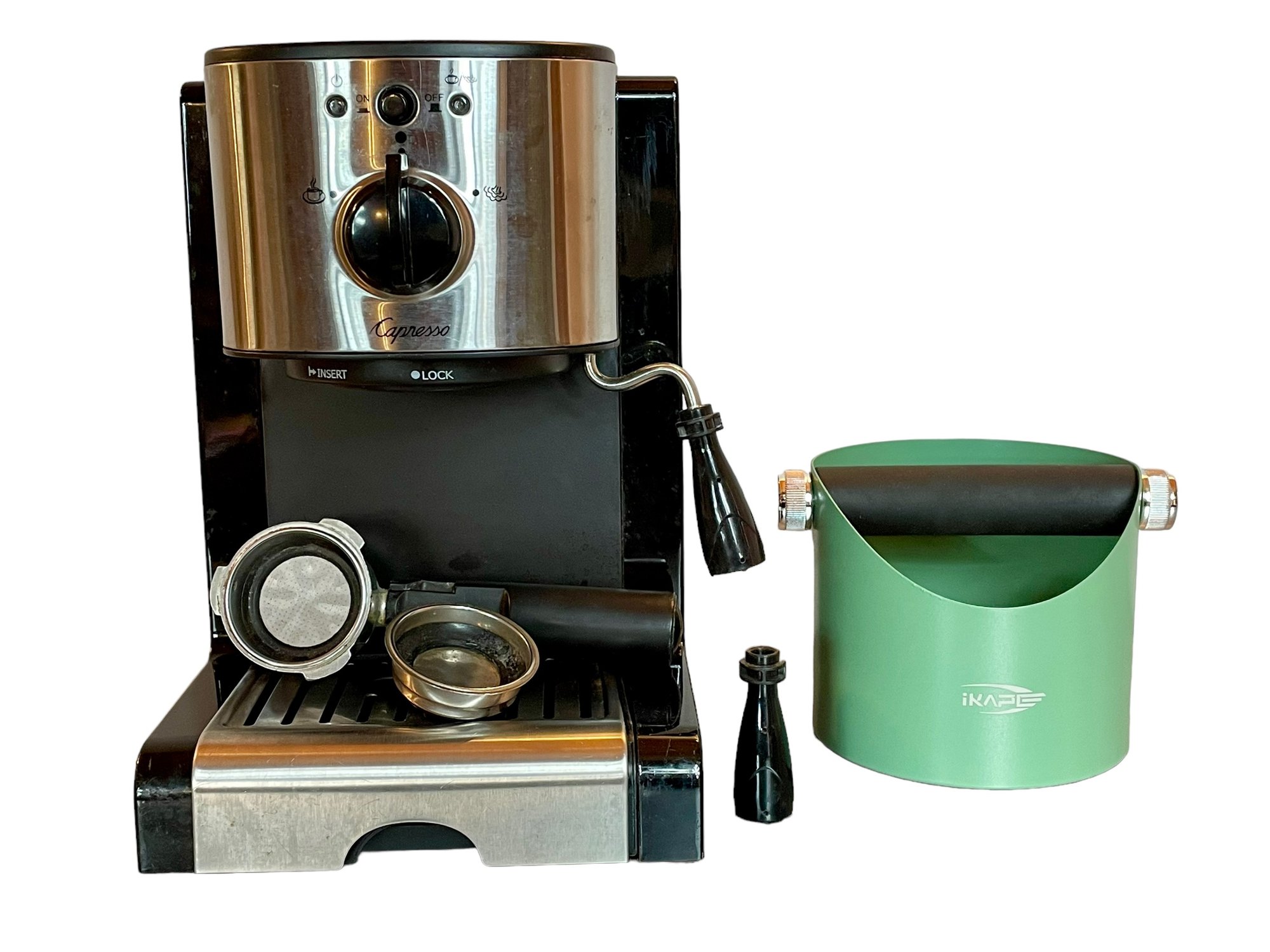 Capresso Espresso Machine & IKAPE Espresso Knock Box 40763752