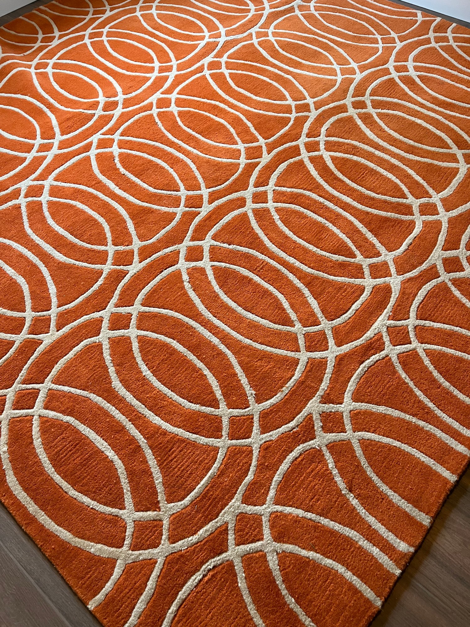 Tara Collection Geometric Wool Area Rug By Kaleen Rugs 7'9" Square